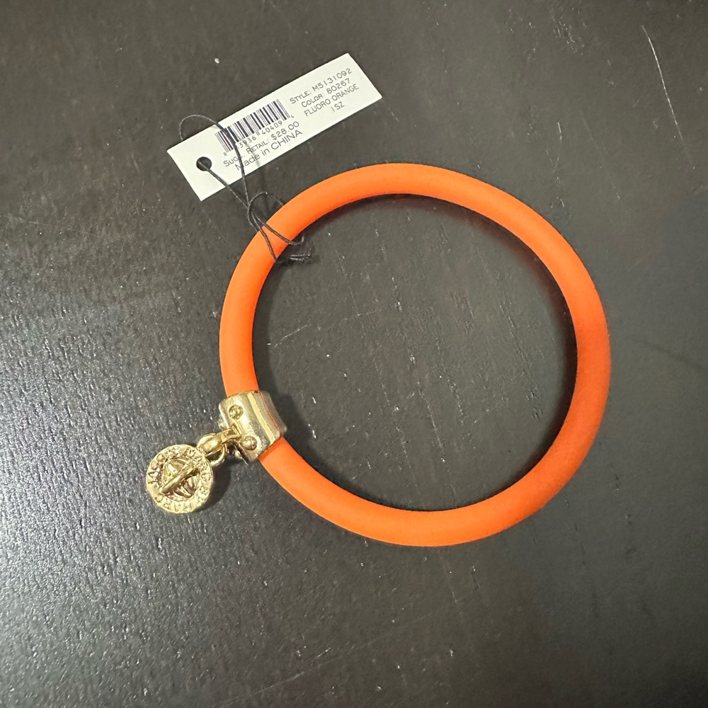 Marc By Marc Jacobs Electric Silicone Logo Charm Bracelet - NWT